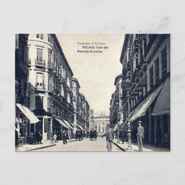 Ancienne carte postale - Malaga, Espagne (Devant)