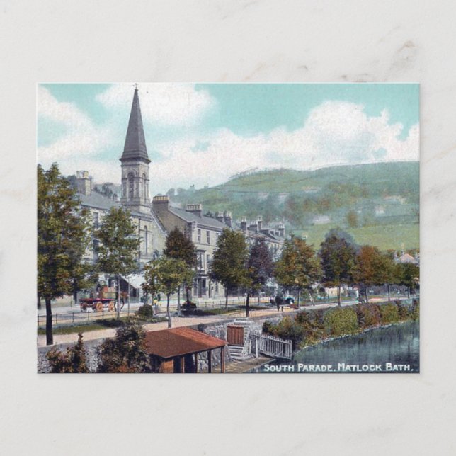 Ancienne carte postale - Matlock Bath, Derbyshire (Devant)