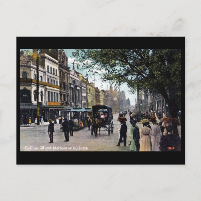Ancienne carte postale - Melbourne, Victoria (Devant)
