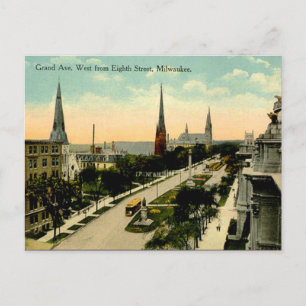 Ancienne carte postale - Milwaukee, Wisconsin
