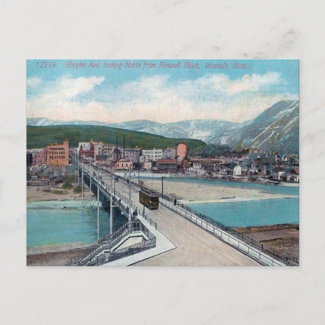 Ancienne carte postale - Missoula, Montana, USA (Devant)