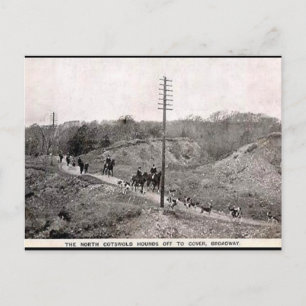 Ancienne carte postale - North Cotswolds Hunt, Bro