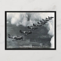 Ancienne carte postale - ouragans volant en ligne