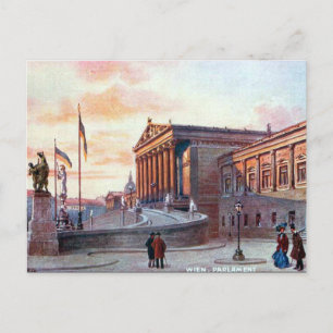 Ancienne carte postale - Parlament, Wien