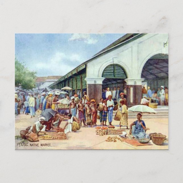 Ancienne carte postale - Penang, Malaisie (Devant)