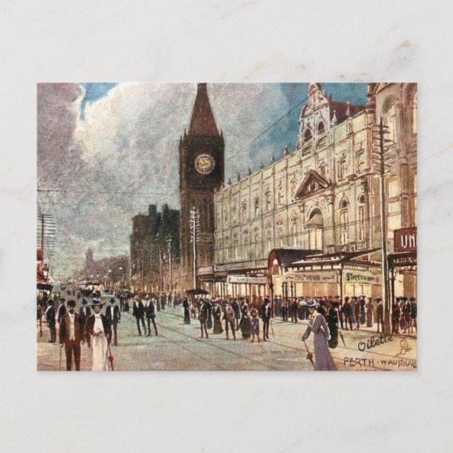 Ancienne carte postale - Perth, Australie occident (Devant)