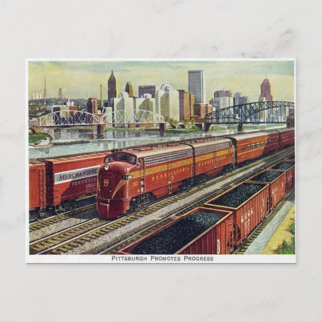 Ancienne Carte Postale - "Pittsburg promeut le pro (Devant)