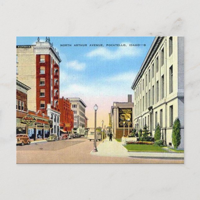 Ancienne carte postale - Pocatello, Idaho, États-U (Devant)