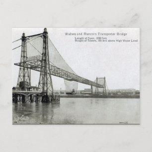 Ancienne carte postale - Pont de transport de Widm