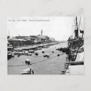 Ancienne carte postale - Port Said, Egypte