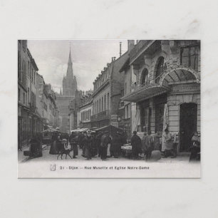 Ancienne carte postale - Rue Musette, Dijon, Franc