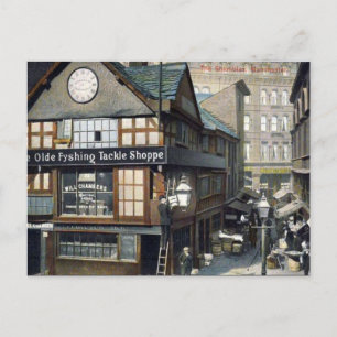 Ancienne carte postale - Shambles, Manchester