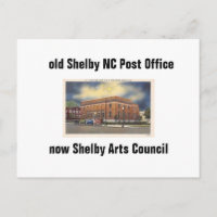 ancienne carte postale Shelby NC Post Office