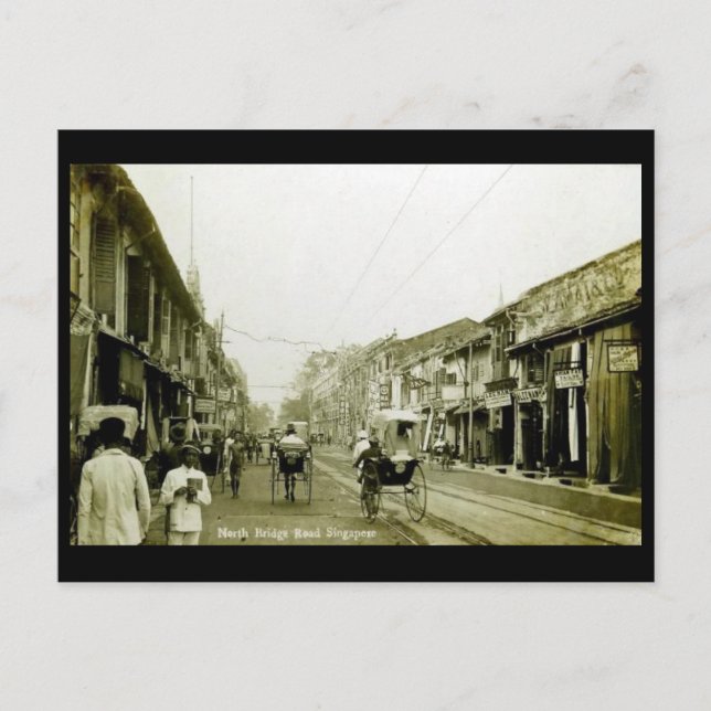 Ancienne carte postale - Singapour (Devant)