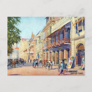 Ancienne carte postale - Singapour