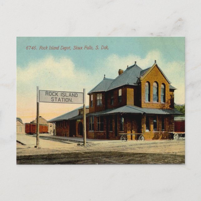 Ancienne carte postale - Sioux Falls, Dakota du Su (Devant)