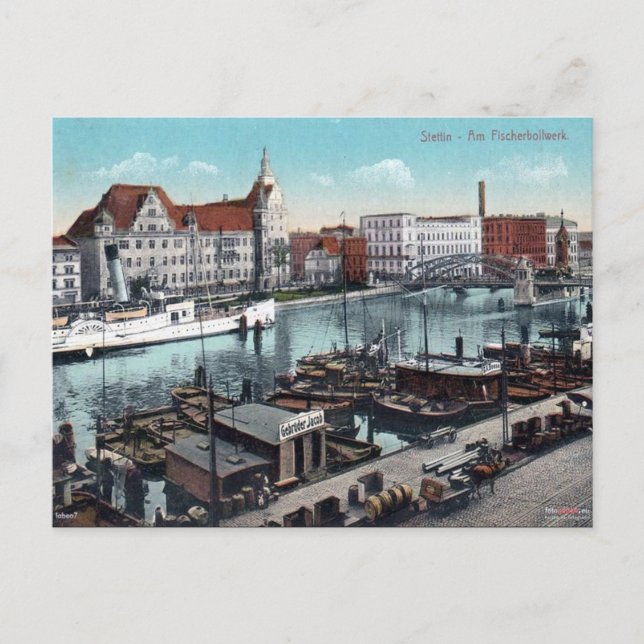 Ancienne carte postale - Szczecin, Pologne (Devant)