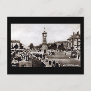 Ancienne carte postale - Tour d'horloge Skegness