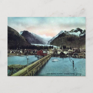 Ancienne carte postale - Valdez, Alaska, USA