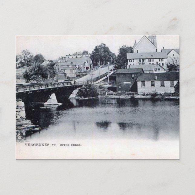 Ancienne carte postale - Vergennes, Vermont, USA (Devant)
