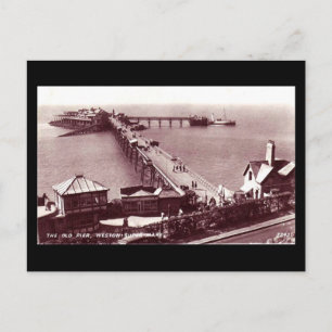 Ancienne carte postale, Weston-super-Mare, Vieux q
