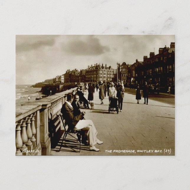 Ancienne carte postale - Whitley Bay, Tyne et Wear (Devant)