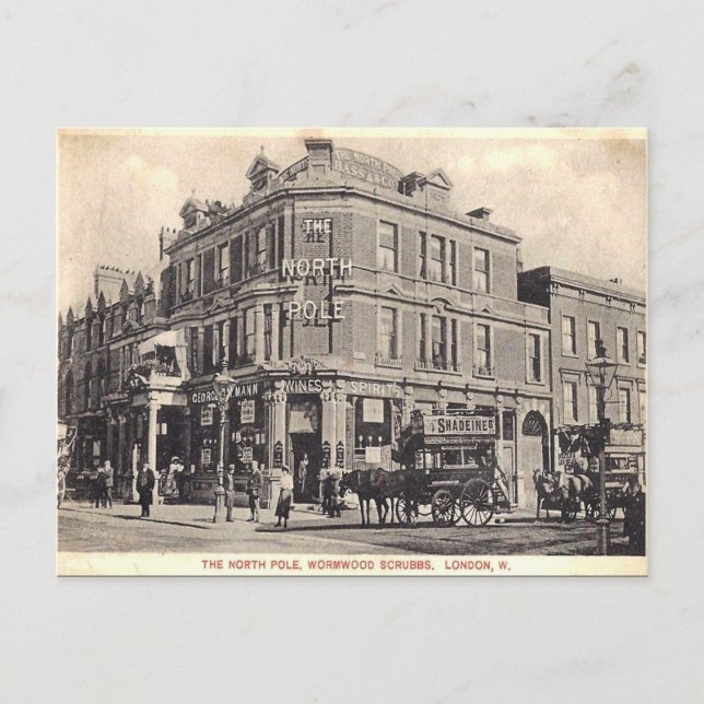 Ancienne carte postale - Wormwood Scrubbs, Londres (Devant)