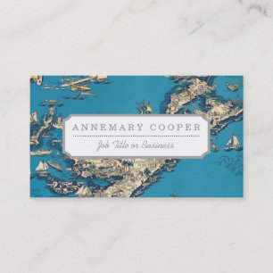 Ancienne carte Vintage des Bermudes