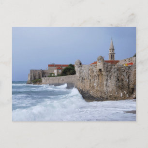 Ancienne forteresse Budva au Monténégro Carte post