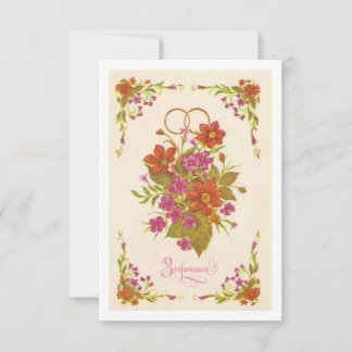 Ancienne invitation soviétique au mariage