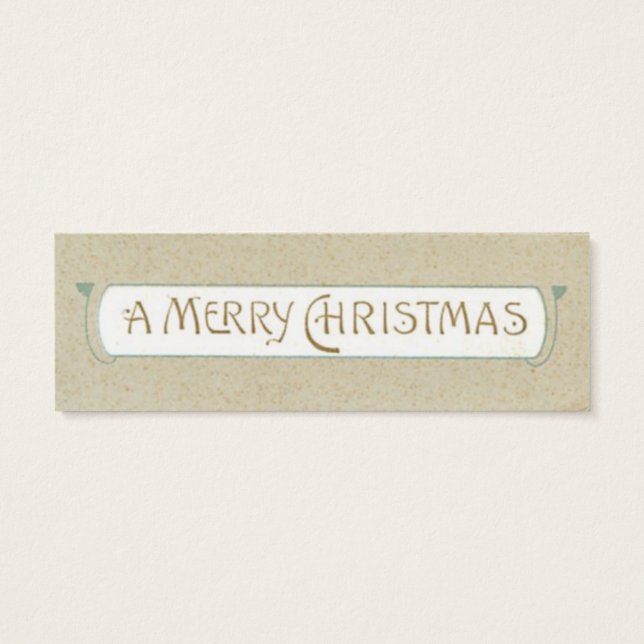 Ancienne mode Père Noël LOVE Note ou étiquette cad (Dos)