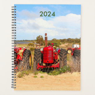 Anciens tracteurs machines agricoles planificateur