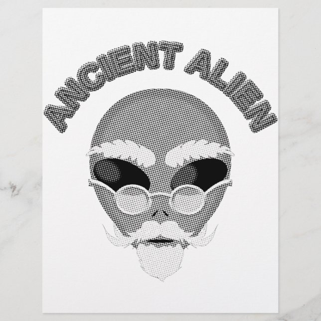 Ancient Alien Head Newsprint (Vorderseite)