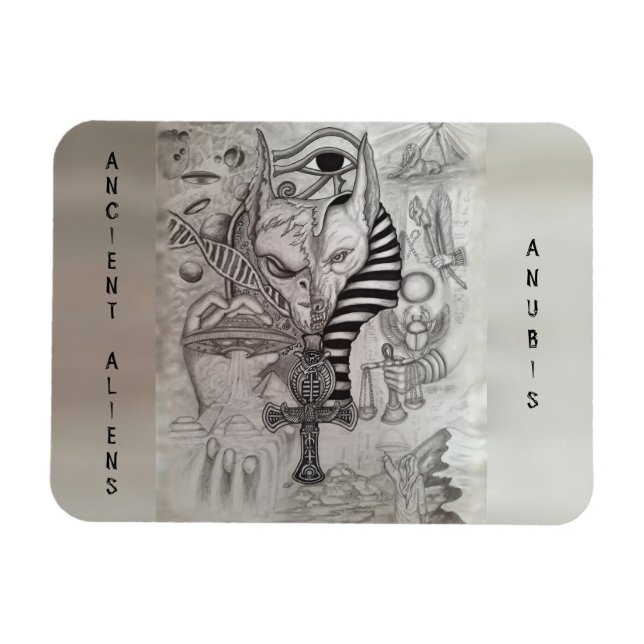 Ancient Aliens, Anubis Magnet (Horizontal)