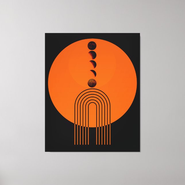 Ancient Arch Century Moon Planet Leinwanddruck (Vorderseite)