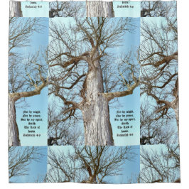 Ancient Ash Zechariah 4:6 Duschvorhang