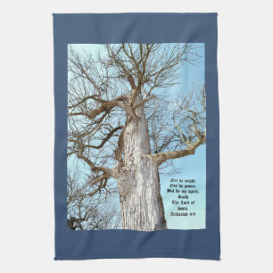 Ancient Ash Zechariah 4:6 Geschirrtuch