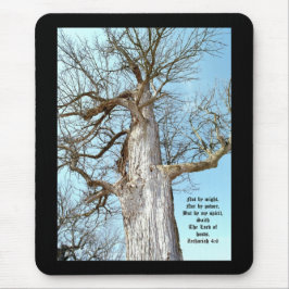 Ancient Ash Zechariah 4:6 Mousepad
