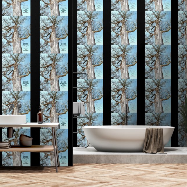 Ancient Ash Zechariah 4:6 Tapete (Badezimmer)