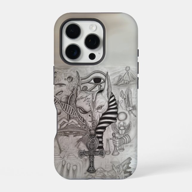 Ancient Außerirdischen , Anubis iPhone 16 Pro Hülle (Rückseite)