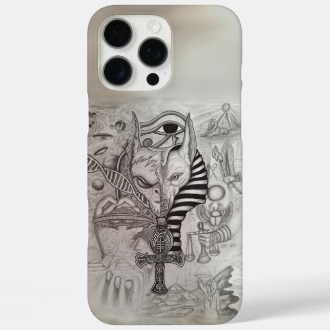 Ancient Außerirdischen , Anubis iPhone 16 Pro Max Hülle (Rückseite)
