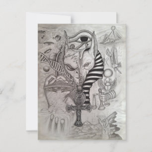 Ancient Außerirdischen , Anubis Postkarte
