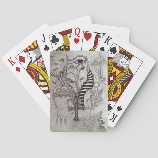 Ancient Außerirdischen , Anubis Spielkarten (Rückseite)