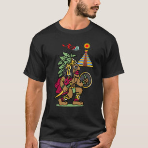 Ancient Aztec Warrior Dln8 Außerirdischen bei Teno T-Shirt
