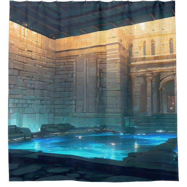 Ancient Bath House - Mystic Pool Duschvorhang (Vorderseite)