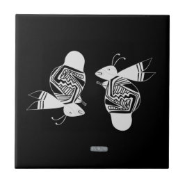 Ancient bies ink painting fliese