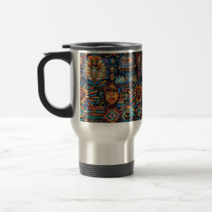 Ancient Blue "Pre-Columbian Tapestry" 444 ml Tasse