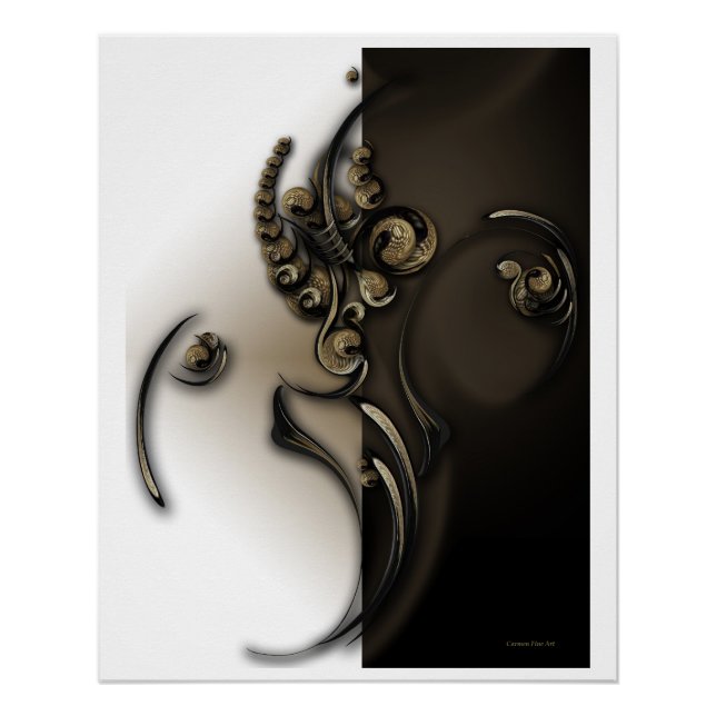 "Ancient Blume", Glossy Poster (Vorderseite)