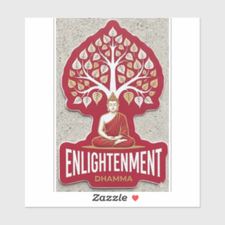 ​Ancient Bodhi Tree and Sukiti Buddha Dhamma Vinyl Aufkleber