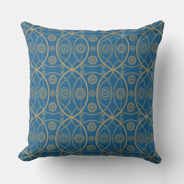 Ancient Briton Pattern Throw Kissen (Vorderseite)